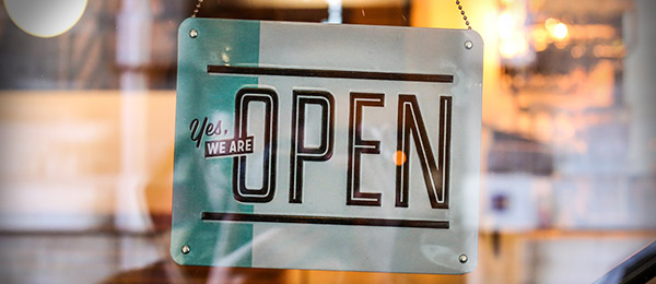 Yes we are open sign